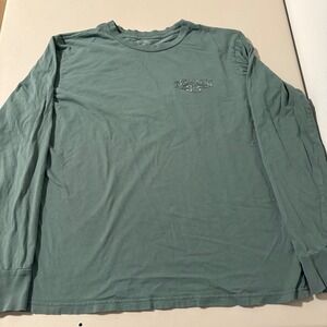 Billabong Mens Wave Washed Long Sleeve Graphic T-Shirt Green Med 1973 Australia